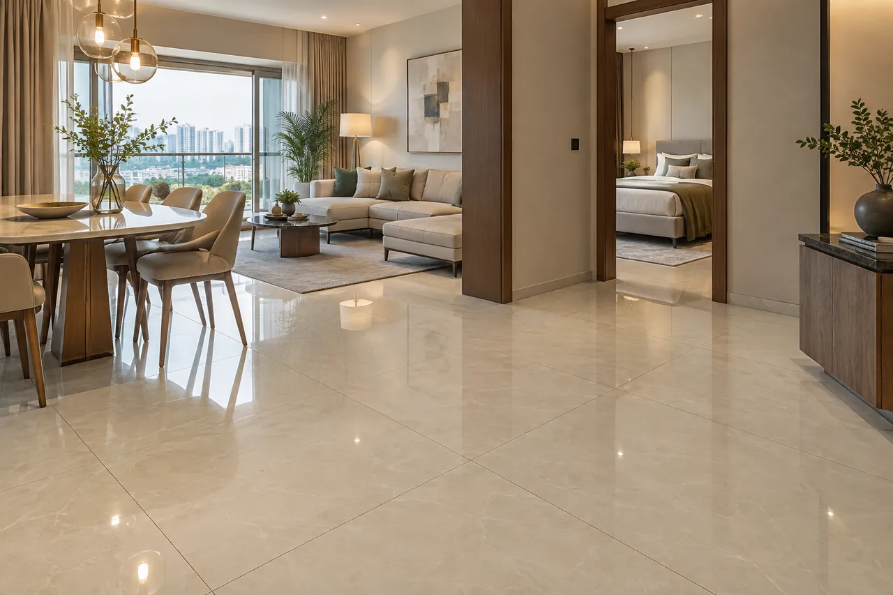 Living, Dining, and Bedrooms